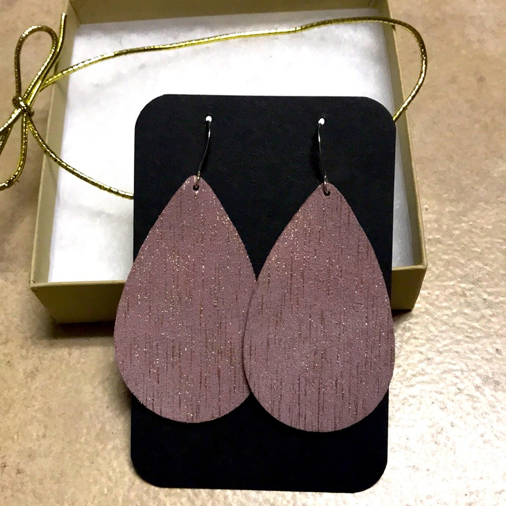 Leather earrings!